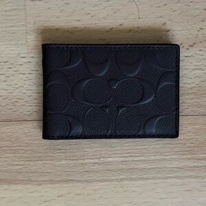 COACH Mahogany Leather Card Holder